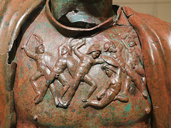 Detail of the Bronze Hadrian in the Metropolitan Museum of Art, March 2019