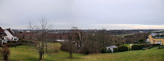 Panoramablick vom Aussichtspunkt Charlottenstraße über das Ruhrtal