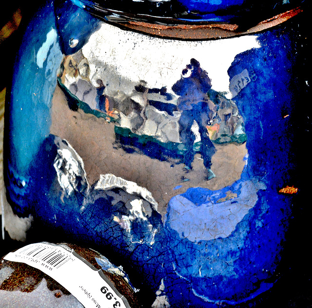 Self Portrait on a Pot. Garden Centre