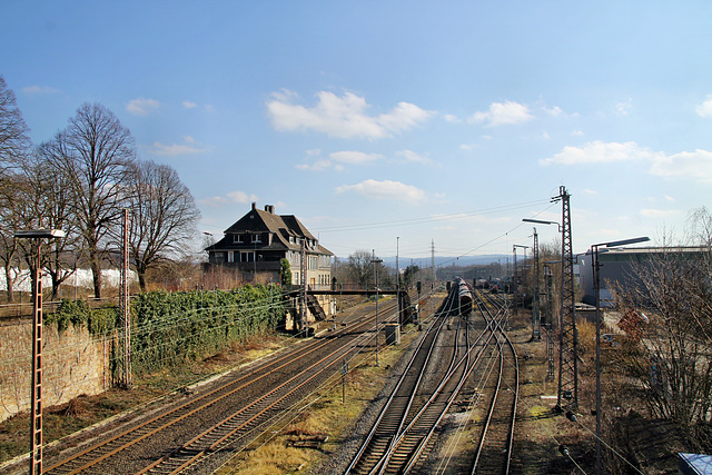 Ruhr-Sieg-Strecke, ehemaliger Bahnhof Kabel (Hagen) / 7.03.2021