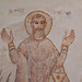 Detail of Wall Painting with Holy Men and Coptic Inscription in the Metropolitan Museum of Art, December 2023 Detail of Wall Painting with Holy Men and Coptic Inscription in the Metropolitan Museum of Art, December 2023