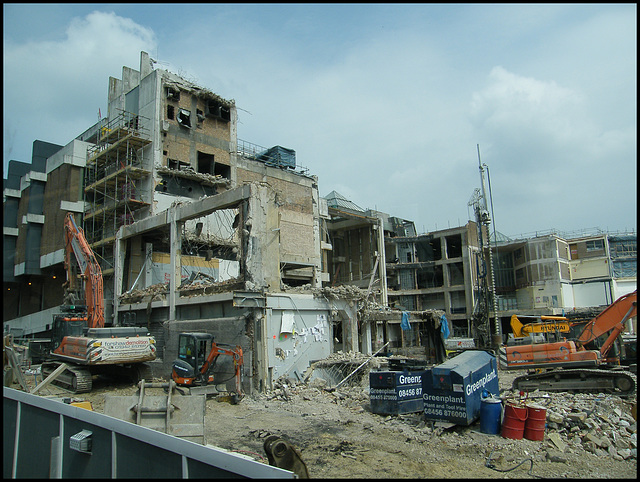 end of a shopping centre