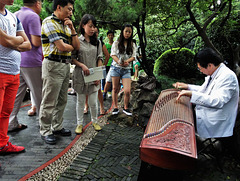 Musician and audience, People's Park