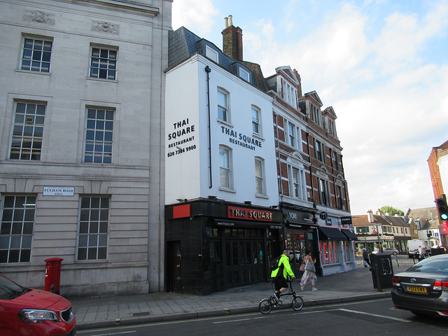 Fulham Road showing the former White Hart pub