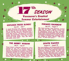 Theatre Under the Stars Promo, 1956