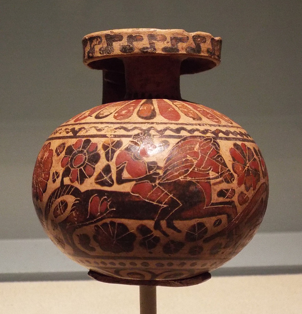 Round Corinthian Aryballos in the Virginia Museum of Fine Arts, June 2018