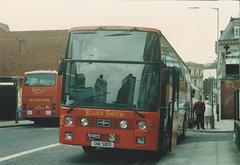 Ellen Smith (Rossendale Transport) 301 (OIW 5801 ex C396 DML) in Newgate, Rochdale - 16 Apr 1995 (260-21)
