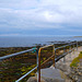 Fence with blue rope at John o groats