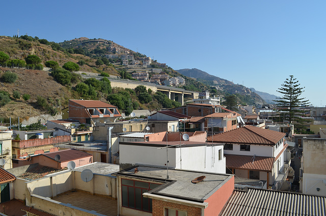 Letojanni, The View from the Roof of St.Pietro Hotel to the North