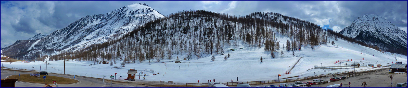 Panorama del passo del monginevro