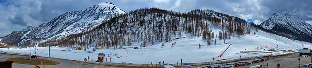 Panorama del passo del monginevro