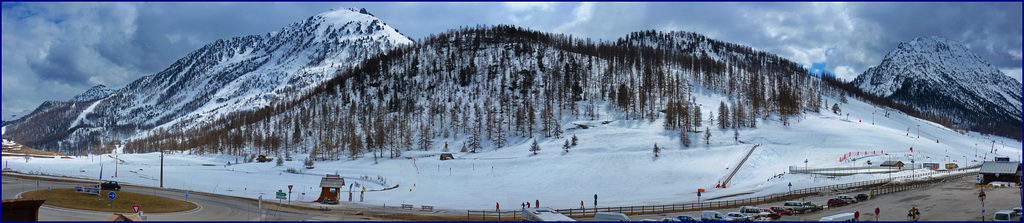 Panorama del passo del monginevro