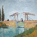 Detail of the Drawbridge by Van Gogh in the Metropolitan Museum of Art, July 2023