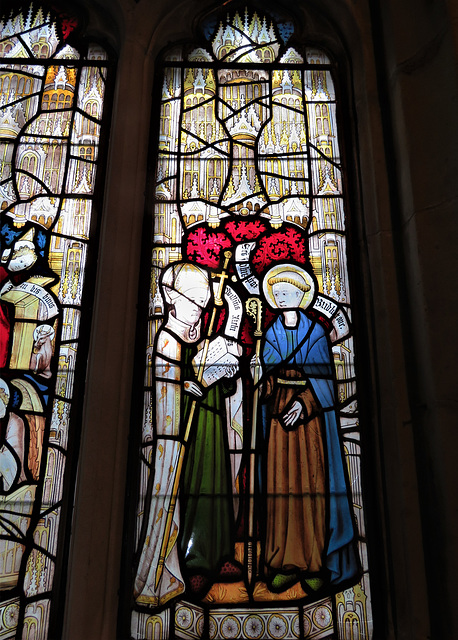 morley church, derbs; mid c15 glass by john thornton