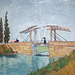 Detail of the Drawbridge by Van Gogh in the Metropolitan Museum of Art, July 2023