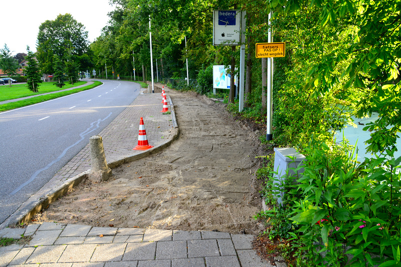 Fietsers pas op! Slecht wegdek