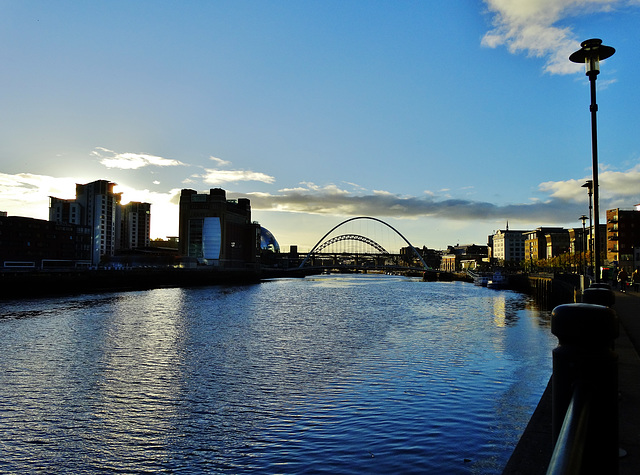 On The Tyne just before the light went