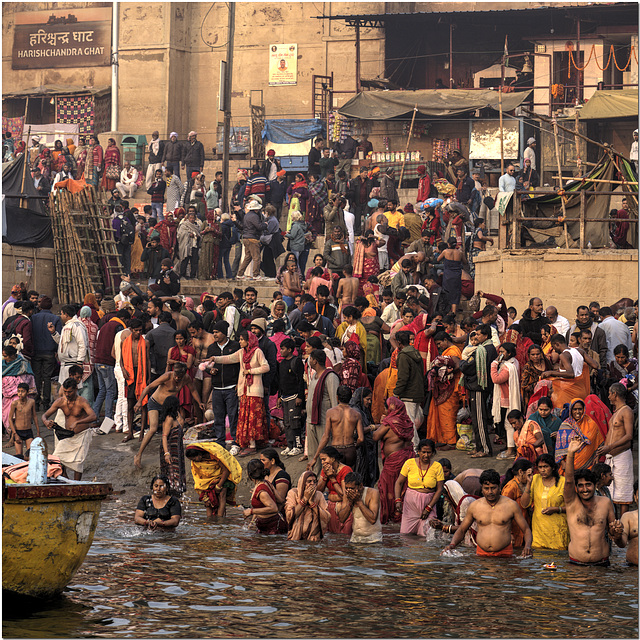 Bathing in the Ganges