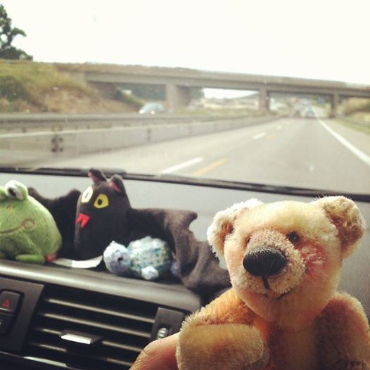 on the road, making new friends