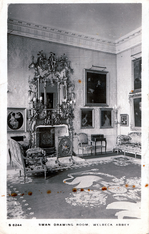 Swan Drawing Room, Welbeck Abbey, Nottinghamshire c1920