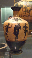 Black Figure Lekythos Attributed to the Taleides Painter in the Princeton University Art Museum, July 2011