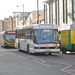 DSCN1334 Eastons H843 UUA and Anglian Bus 403 (AU06 BPF) in Norwich - 15 Feb 2008