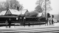 Juntion of Great Western Road, Queen Margaret Drive and Byres Road in the Snow