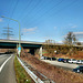 Hohensyburgstraße mit Autobahnbrücke der A1 (Hagen-Kabel) / 7.03.2021