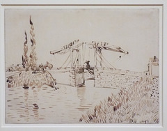 Langlois Bridge Drawing by Van Gogh in the Metropolitan Museum of Art, July 2023