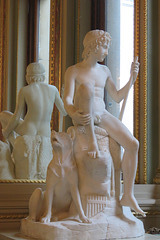 drapers' hall, london city livery company,c19 shepherd boy statue by thorvaldsen