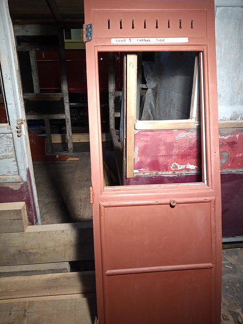 TR6 - door in undercoat