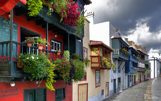 Famous Balconies of Avenida Maritima, Santa Cruz de La Palma