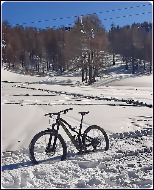 Niente sci...solo bici o ciaspole