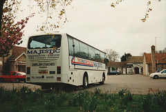 Dawlish Coaches GIL 1693 at the Smoke House, Beck Row – 28 Apr 1995 (262-19A)