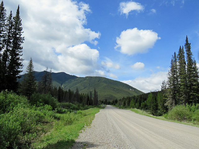 Road south from Highwood House