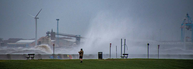 New Brighton in a storm