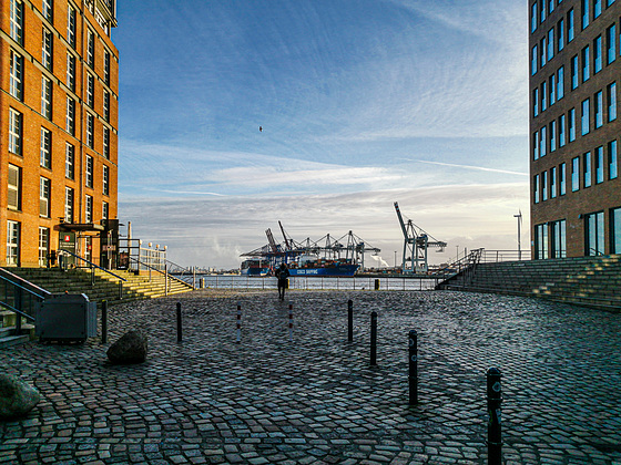 Licht und Schatten im Hafen  (180°)