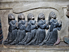 morley church, derbs ; c16 tomb of katherine sacheverell babington +1543, attrib to richard parker