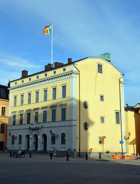 Abenstimmung in der Nähe vom Schloss in Stockholm