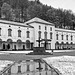 The first snow in Oropa (Biella) - The reflex of the fountain