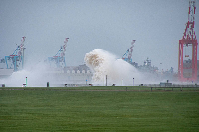 New Brighton in a storm