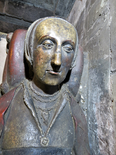 morley church, derbs ; c16 tomb of katherine sacheverell babington +1543, attrib to richard parker