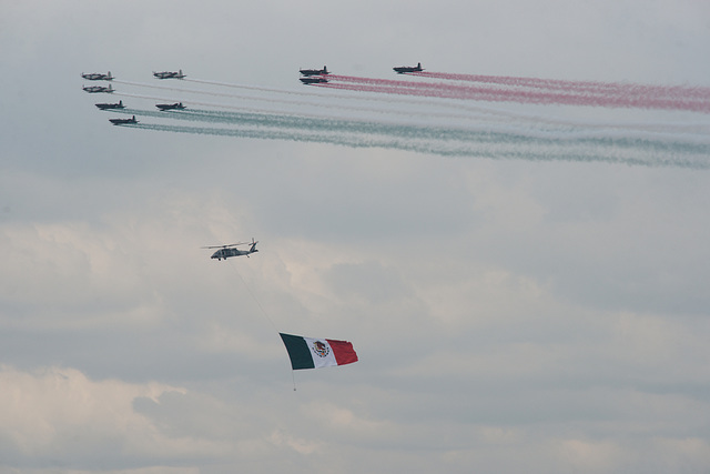 Aerobatics Over The Autodromo Hermanos Rodriguez