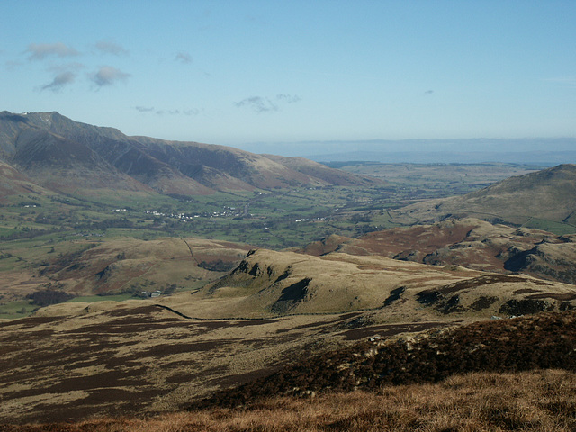 Looking North from Bleaberry Fell towards Blencathra