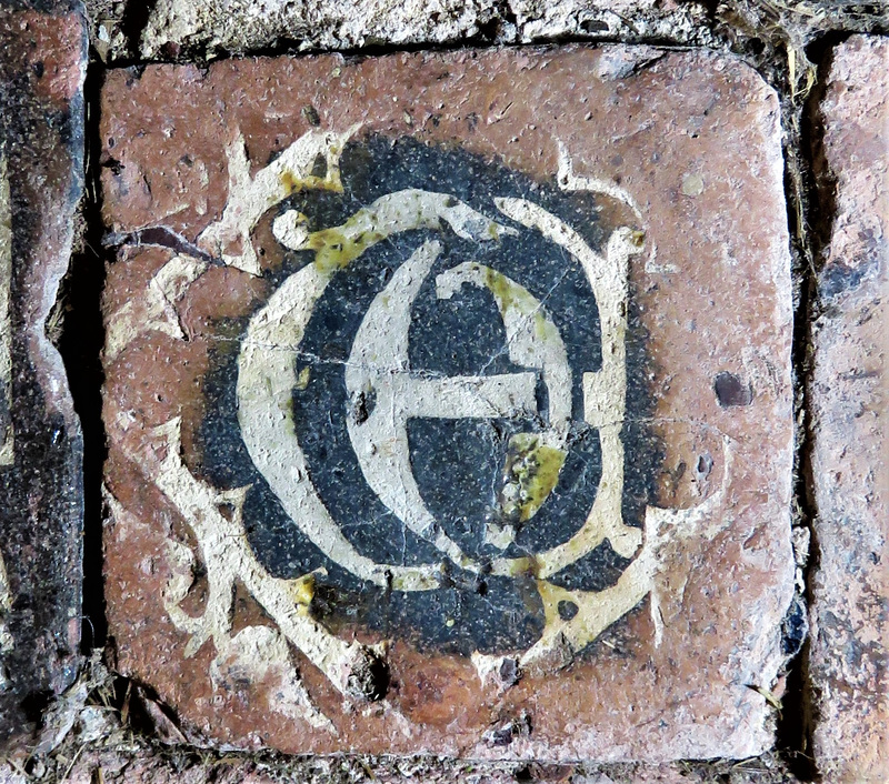 morley church, derbs ; tiles with initials t.e. c14