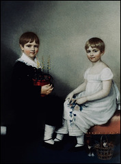 Charles Darwin and his sister Catherine