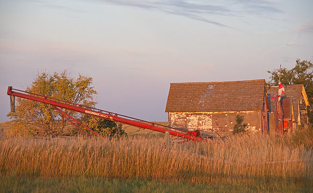 red and white auger