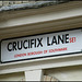 Crucifix lane street sign