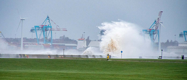 New Brighton in a storm