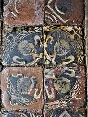 morley church, derbs , c14 tiles